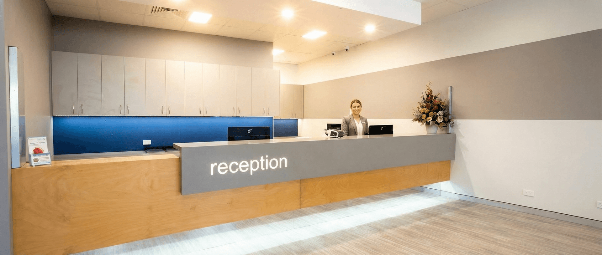Modern Medical Reception Area